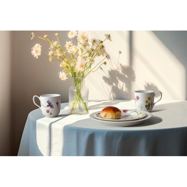 Bílý dezertní  porcelánový talíř ø 22 cm Hammershøi Summer – Kähler Design-image-4