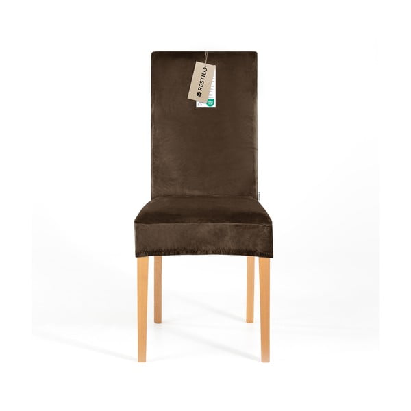 Hnědý napínací potah na židli 48 cm Sento – Restilo
