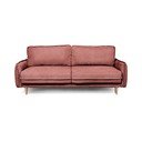 Červená rozkládací pohovka z textilie bouclé 215 cm Patti – Bonami Selection