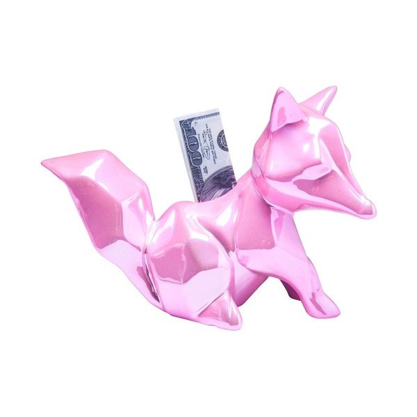 Růžová kasička Kare Design Foxy Glossy