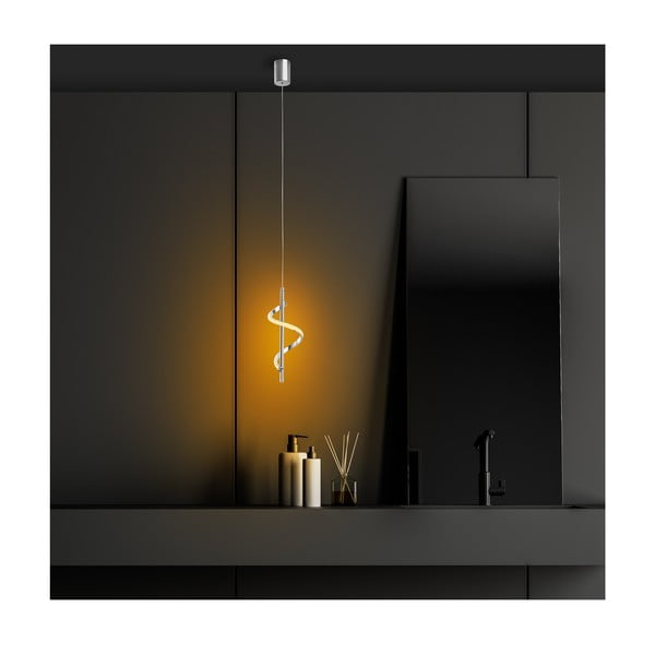 LED závěsné svítidlo ve stříbrné barvě ø 16 cm Likma – Opviq lights-image-3