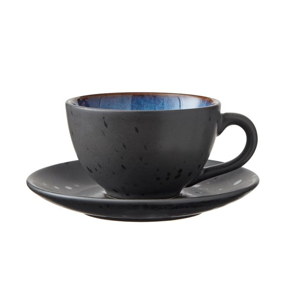 Černé/tmavě modré keramické šálky v sadě 4 ks 240 ml Gastro Black/Mix – Bitz-image-4