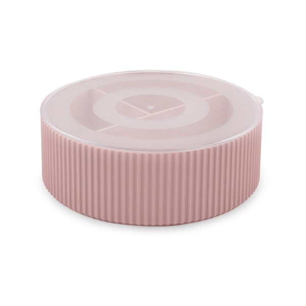 Růžový plastový koupelnový organizér na kosmetiku – Mioli Decor