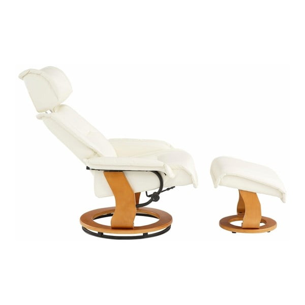 Set krémového křesla a podnožky Støraa Roubaix-image-1