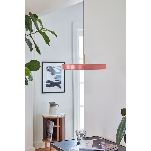 Růžové LED závěsné svítidlo s kovovým stínidlem ø 31 cm Asteria Mini – UMAGE-image-1