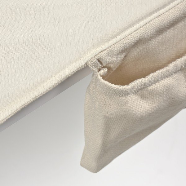 Bílá cestovní podložka na přebalování z organické bavlny Kave Home Jeila-image-1