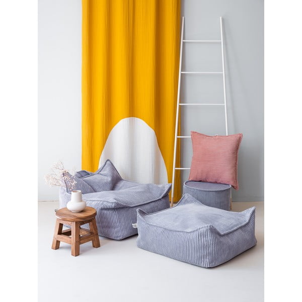 Modrý manšestrový dětský sedací vak Chair – Wigiwama-image-3