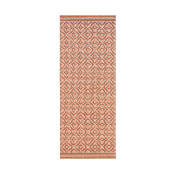 Koberec vhodný i na ven Raute 80x200 cm, korálový