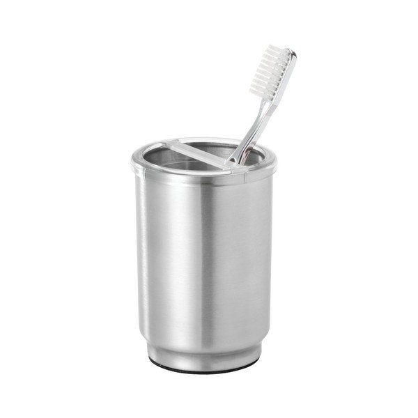Šedý kelímek na kartáčky iDesign Austin