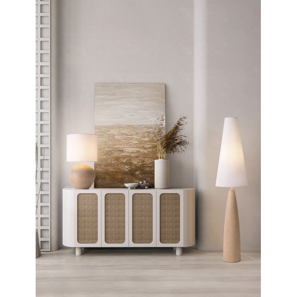 Bílá/krémová stojací lampa (výška 130 cm) Mizu – Nova Luce-image-3