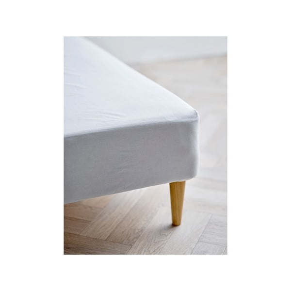 Bílé napínací prostěradlo z Bio bavlny 90x200 cm Calm – Södahl-image-1