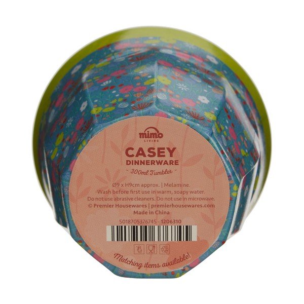 Modrý hrnek s motivem květin Premier Housewares Casey, 300 ml-image-3