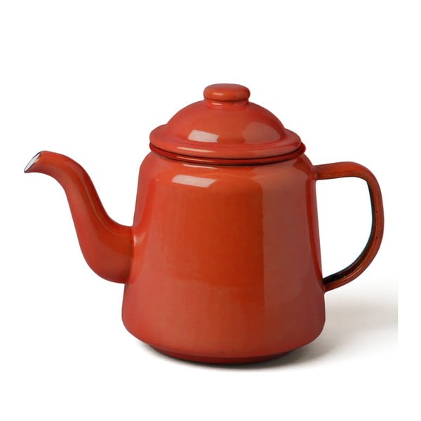 Červená smaltovaná čajová konvička Falcon Enamelware, 1 l