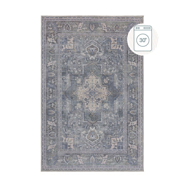 Zelený pratelný koberec s příměsí recyklovaných vláken 80x150 cm Windsor – Flair Rugs