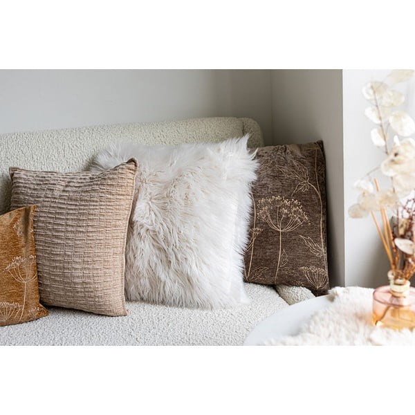 Růžový polštář Tiseco Home Studio Sheepskin, 45 x 45 cm-image-1