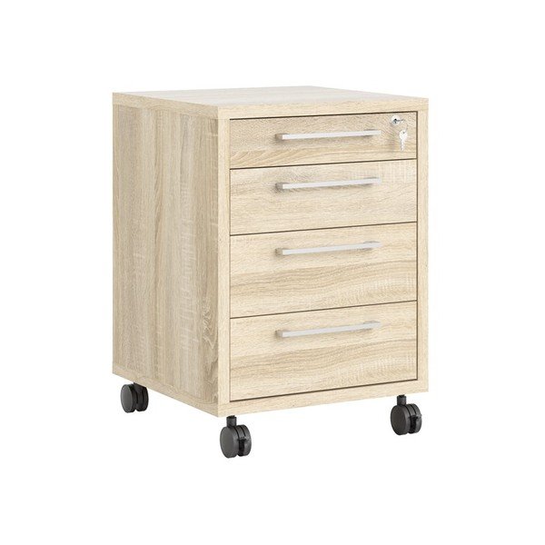 Uzamykatelné skříňka v dekoru dubu v přírodní barvě 48x68 cm Prima – Tvilum-image-3