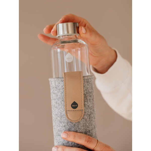 Láhev z borosilikátového skla s plstěným obalem Equa Mismatch Sand Sky, 750 ml-image-3