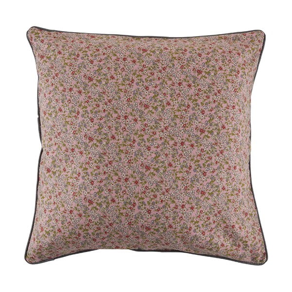 Růžový bavlněný dekorativní polštář Bahne & CO, 45 x 45 cm