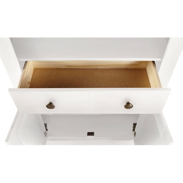 Bílá knihovna z borovicového dřeva 181x31 cm Mille – Støraa-image-4