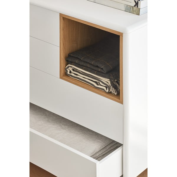 Krémová komoda 90x90x40 cm Corvo – Teulat-image-1