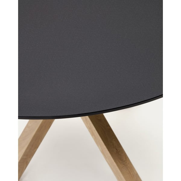 Kulatý jídelní stůl se skleněnou deskou ø 120 cm Argo – Kave Home-image-3