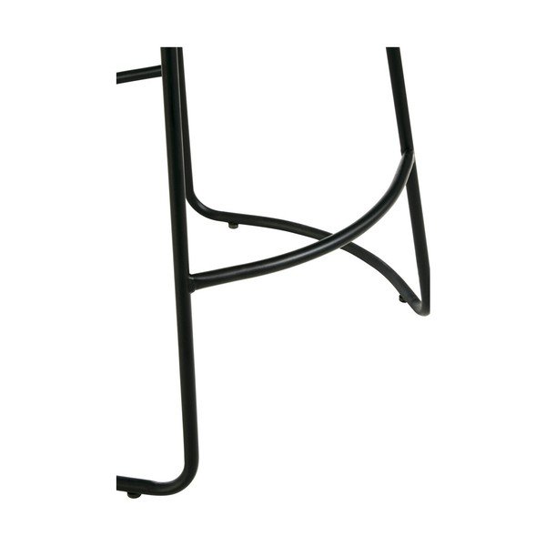 Černá/hnědá čalouněná barová stolička (výška sedáku 64 cm) Brixton – Premier Housewares-image-4