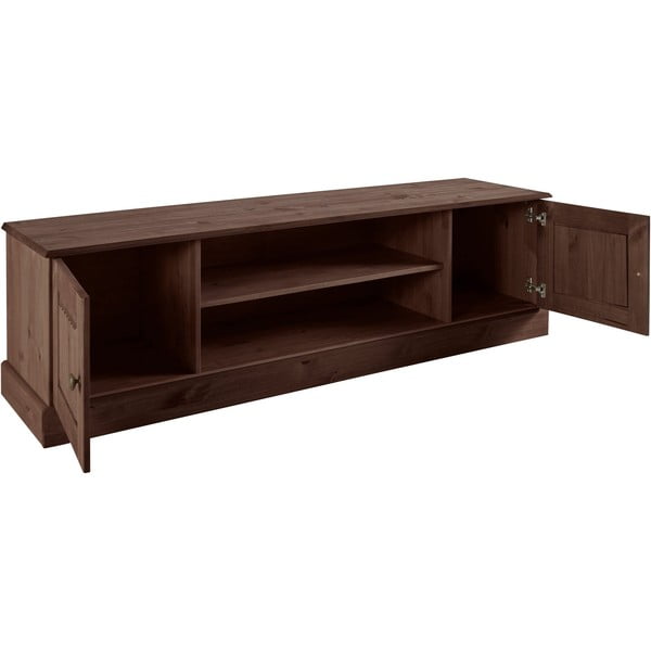 Hnědý TV stolek z borovicového dřeva 45x40 cm Mille – Støraa-image-3