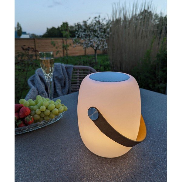 LED přenosné venkovní svítidlo s časovačem a reproduktorem na USB ø 18 cm Cardiff – House Nordic-image-1