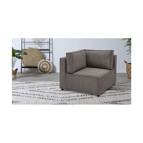 Variabilní manšestrový modul pohovky v cihlové barvě Nihad modular – Bobochic Paris-image-1