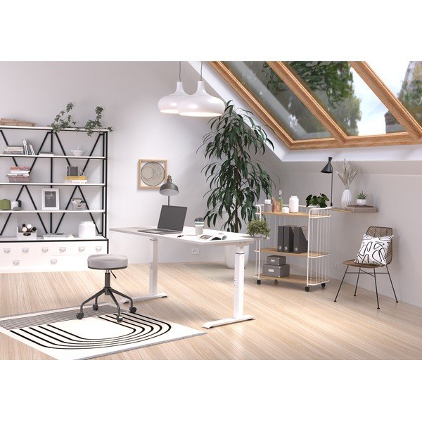 Pracovní stůl s nastavitelnou výškou 80x140 cm Downey – Germania-image-1