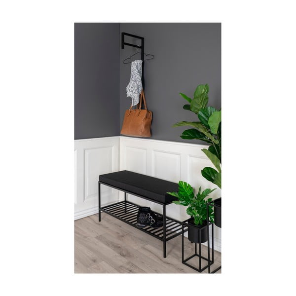 Černý kovový nástěnný věšák Trento – House Nordic-image-4