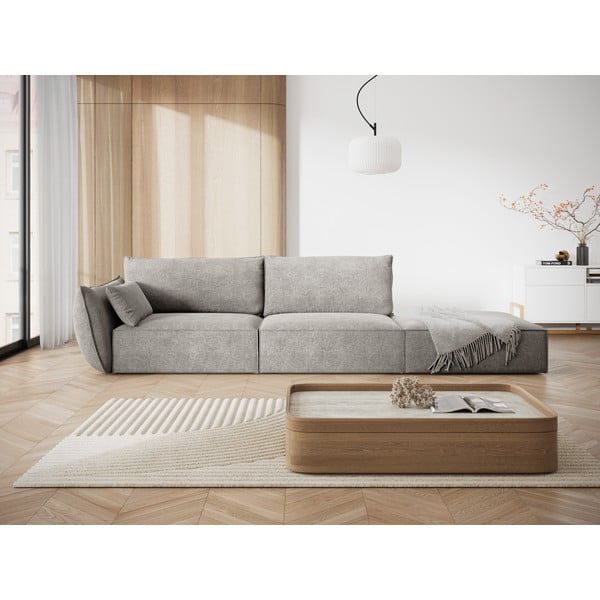 Světle šedá lenoška (levý roh) Vanda – Mazzini Sofas-image-1