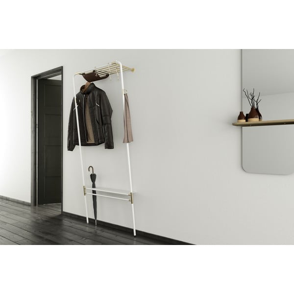 Bílá kovová předsíňová sestava Lean On Me – UMAGE-image-1