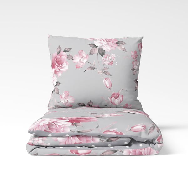 Šedé bavlněné povlečení na dvoulůžko Bonami Selection Belle, 200 x 220 cm-image-2