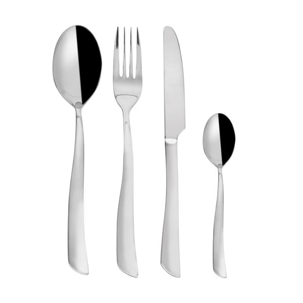 Nerezový příbor 24 ks ve stříbrné barvě Shape – Orion