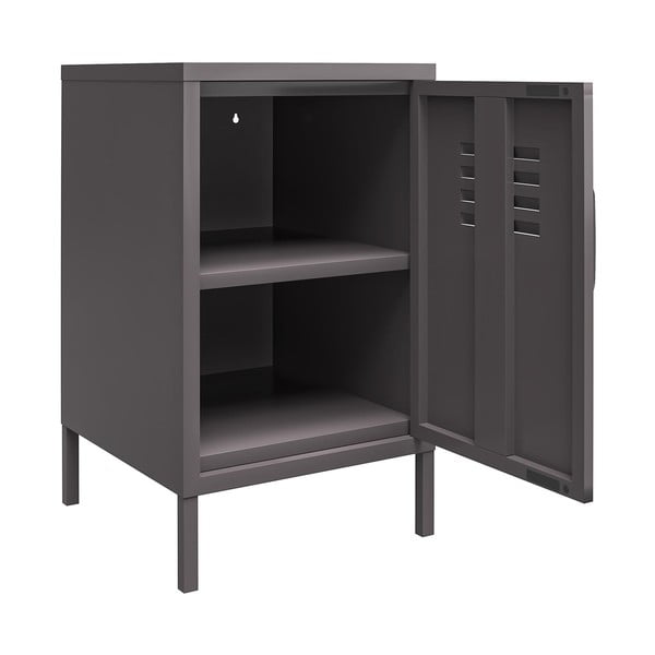 Šedý kovový noční stolek Bradford – Støraa-image-2