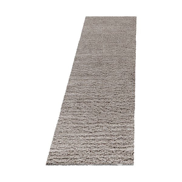 Světle hnědý běhoun 80x250 cm Fluffy – Ayyildiz Carpets