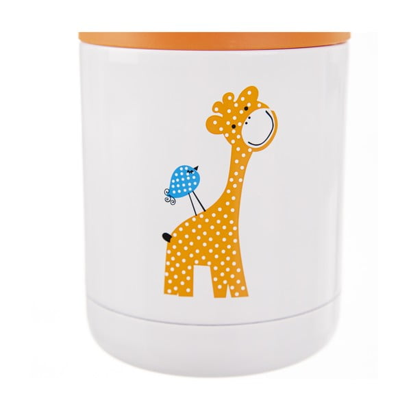 Oranžovo-bílá dětská termoska 480 ml Žirafa – Orion-image-3