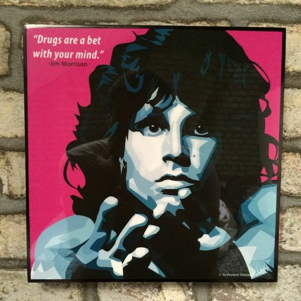 Obraz Jim Morrison - drugs are a bet with your mind