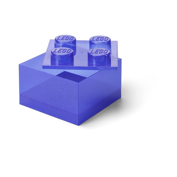 Fialový plastový dětský úložný box 25x25x18 cm – LEGO®