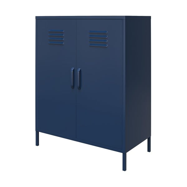 Modrá kovová skříňka 80x102 cm Bradford - Queer Eye-image-4