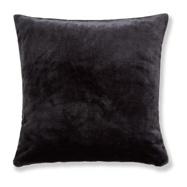 Černý povlak na polštář Catherine Lansfield Basic Cuddly, 55 x 55 cm
