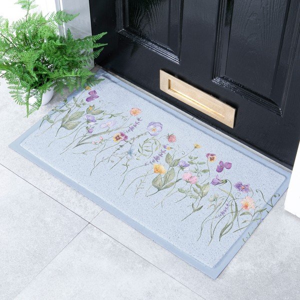 Rohožka z PVC 40x70 cm Blue Wild Flowers – Artsy Doormats-image-2