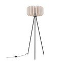 Béžová stojací lampa s textilním stínidlem (výška 134 cm) Elom – Sollux