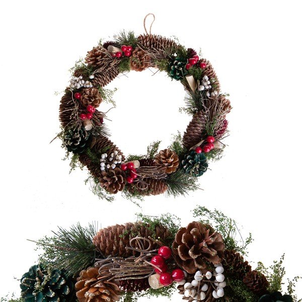 Vánoční věnec ø 36 cm Berry & Pine – Brandani