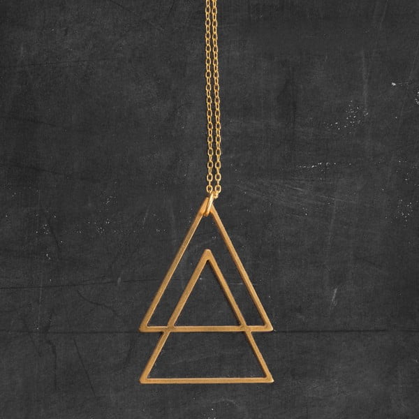 Náhrdelník Triangles Gold z kolekce Geometry