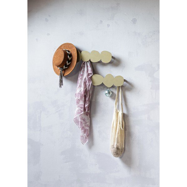 Béžový kovový nástěnný věšák 58 cm Tumulo – Spinder Design-image-1