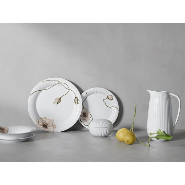 Bílý porcelánový talíř Kähler Design Hammershøi Poppy, ø 22 cm-image-1