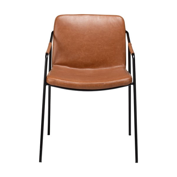 Hnědá jídelní židle z imitace kůže DAN-FORM Denmark Boto-image-1