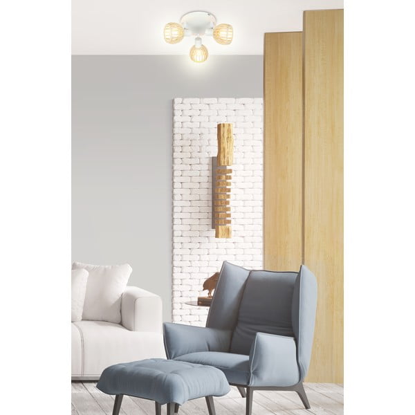 Stropní svítidlo v bílo-přírodní barvě ø 10 cm Atarri – Candellux Lighting-image-1